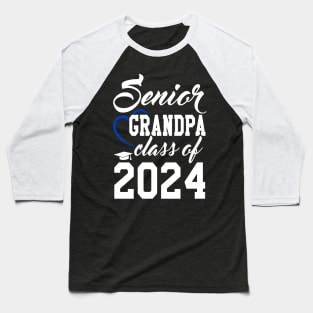 Class of 2024 Grandfather Senior Gifts Funny Senior Grandpa Baseball T-Shirt